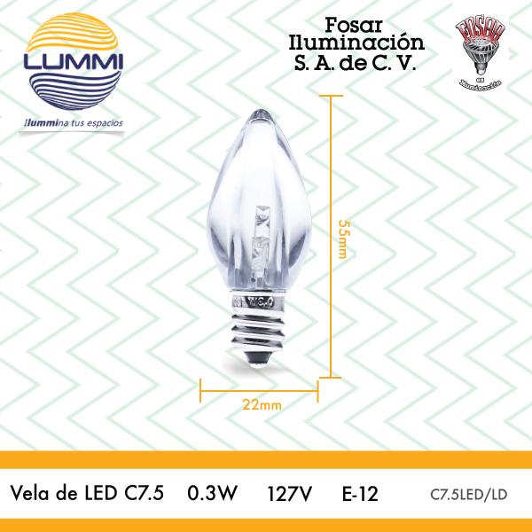 Vela de LED C7_5 LD Lummi