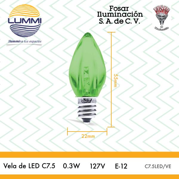 Vela de LED C7_5 VE Lummi